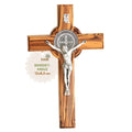 St. Benedikt Kreuz aus Olivenholz