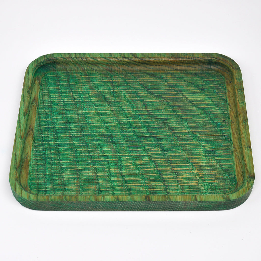 Holzschale Rubinie – Unikat aus Massivholz crazy green
