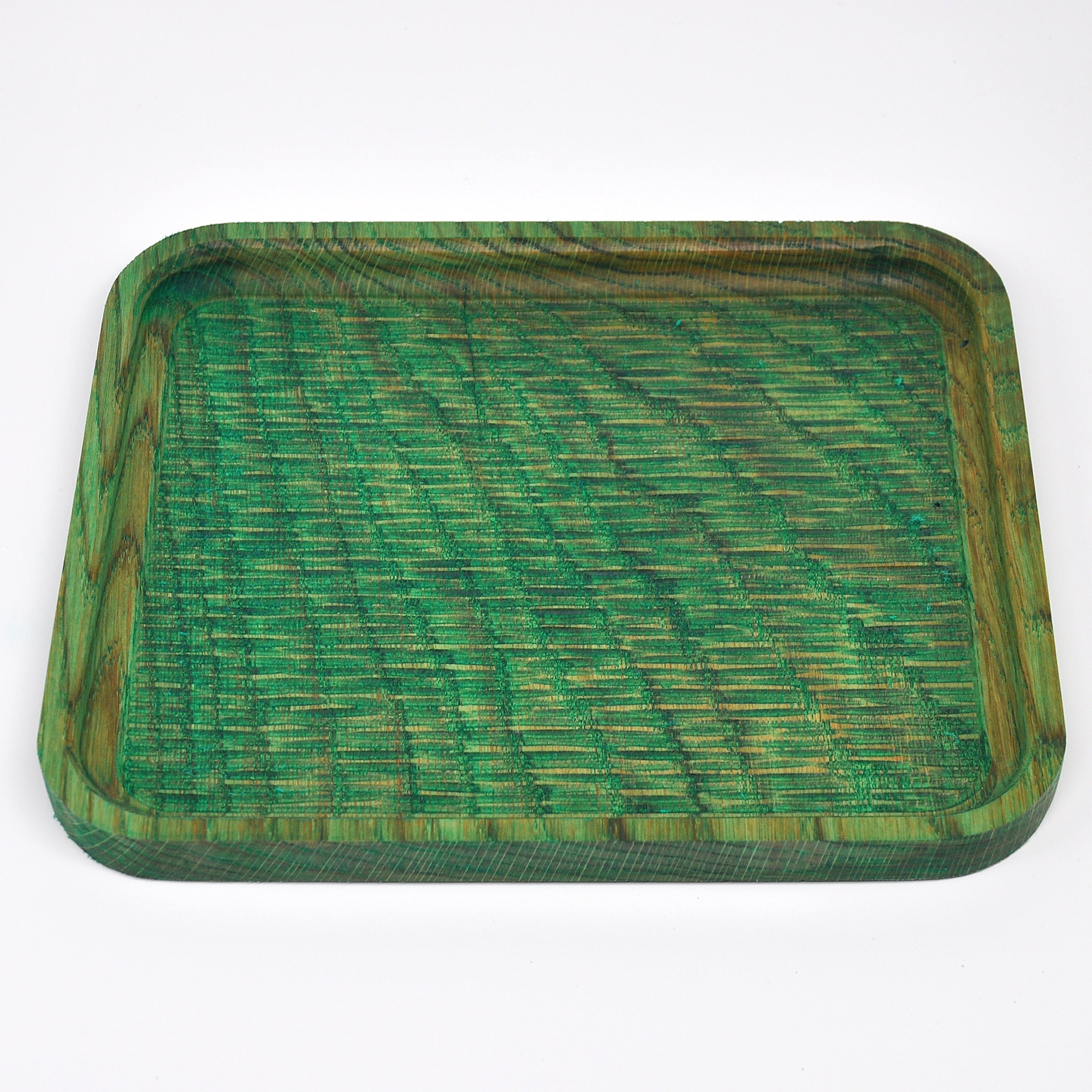 Holzschale Rubinie – Unikat aus Massivholz crazy green
